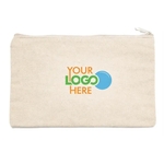 Cotton Canvas Zipper Pouch