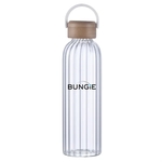 Reservoir-X 21 Oz. Ribbed Glass Water Bottle