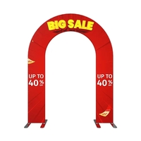 6'w x 8'h Open Gate Arch Display - Full Kit