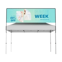 15'wx2'h Rectangular Tent Billboard w/aluminum frame, full color imprint on...