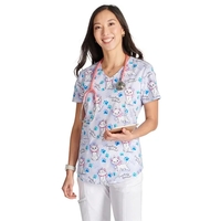Cherokee Tooniforms V-Neck Print Top TF737... from ASI 86018 Scrub Authority