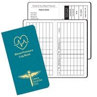 Blood pressure health log book with a shimmer cover 28 pages... from ASI...