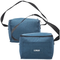 Heathered Fabric 6-Pack Insulated Lunch Tote