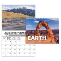 Twelve-month imprint executive appointment calendar with white spiral...