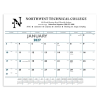 Blue & Black Desk Pad... from ASI 40480 Koozie Group / Norwood Triumph Calendar