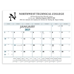Triumph® Calendars Blue & Black Desk Pad