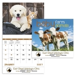 Good Value™ Baby Farm Animals - Stapled Calendar