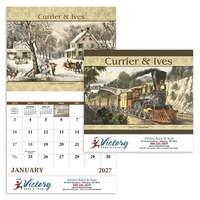 Good Value™ Currier & Ives - Stapled Calendar