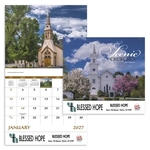 Good Value™ Scenic Churches - Stapled Calendar