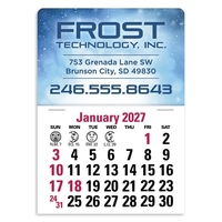 4C Press-N-Stick Header Standard Calendar (14-Month)... from ASI 40480 Koozie...