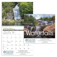 11 x 19 2024 Waterfalls calendar on 70# glossy paper with... from ASI 40480...
