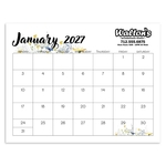 Triumph® Calendars Small Monthly Desk Pad - Floral