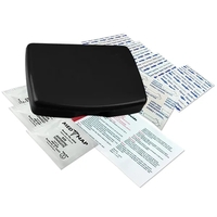 No medication first aid kit in durable, reusable, living hinge box.... from...