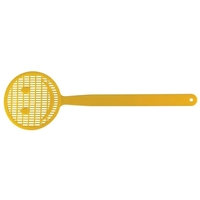 Shaped fly swatter, 16", molded in flexible polyethylene for increased...