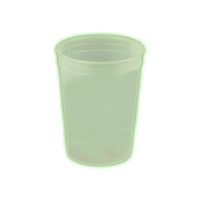 Twelve ounce stadium cup, reusable and recyclable polypropylene.... from ASI...