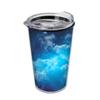 14 oz. Transparent Tumbler with full-color insert and Clear Slide-Lid....