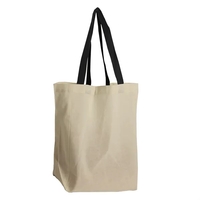 Natural Cotton Grocery Tote with different Color Handles... from ASI 40480...