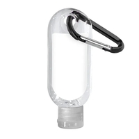 Clear Sanitizer in Clear Bottle with Carabiner... from ASI 40480 Koozie Group