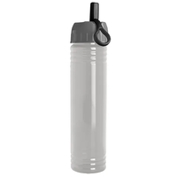 32 oz. Transparent Bottle with Ring Straw lid. Slim Cylinder Design... from...