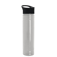 32 oz. Transparent Bottle with Quick Snap lid. Slim Cylinder Design... from...