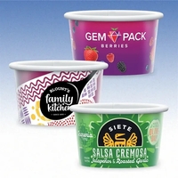 3 oz-Cold Paper Cups- Paper Container with Hi-Definition Full Color...