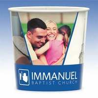 32 oz. compostable paper cup with hi-definition full color imprint. Made......