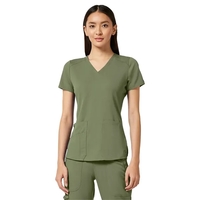 Med Couture Touch Women's V-Neck Shirttail Top... from ASI 86018 Scrub Authority