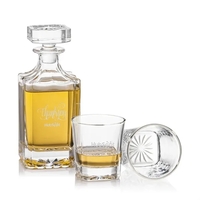The Seneca Decanter & OTR set features a squared shape decanter... from ASI...