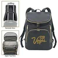 Deluxe nylon laptop backpack with gold zippers.... from ASI 37455 Atteff...