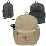 Poly-Cotton Canvas Laptop Backpack