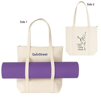 14 Oz poly-cotton yoga tote with zip & straps.... from ASI 37455 Atteff...