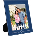 8" x 10" Blue & Silver Leatherette Photo Frame