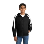 Sport-Tek Youth Fleece-Lined Colorblock Jacket.