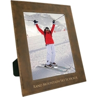 10 3/4" x 12 3/4" x 3/8" rustic leatherette photo frame... from ASI 74601 Calico