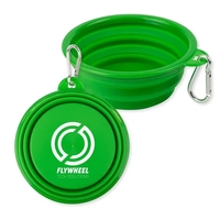 Collapsible Pet Bowl with carabiner to attach to bags.... from ASI 54040 Fey...