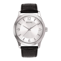 Men's Strap Watch comes in round silver dial with Arabic numerals... from ASI...