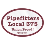 Oval Clear Vinyl Hard Hat Decal (1 3/4"x2 5/8")