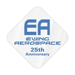 Diamond Clear Vinyl Hard Hat Decal (2 1/4"x2 1/4")