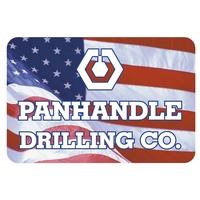 1 3/4" x 2 5/8" rectangle decal made of white vinyl... from ASI 56950 Gill...