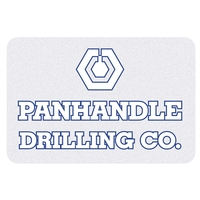 Rectangle White Reflective Hard Hat Decal (1 3/4"x2 5/8")