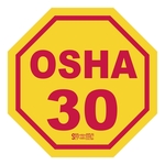 Octagon Yellow Vinyl Hard Hat Decal (1 3/4"x1 3/4")