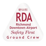 Triangle Clear Vinyl Hard Hat Decal (2 1/8"x2 1/4")