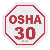 1 3/4" x 1 3/4" octagon decal made of white light... from ASI 56950 Gill...