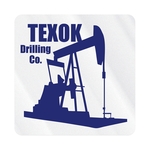 Square Clear Vinyl Hard Hat Decal (2"x2")