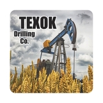 Square White Vinyl Full Color Hard Hat Decal (2"x2")