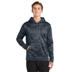 Sport-Tek Sport-Wick CamoHex Fleece Hooded Pullover.
