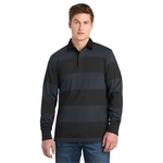 Sport-Tek Classic Long Sleeve Rugby Polo.