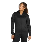 Sport-Tek Ladies Tricot Sleeve Stripe Track Jacket.