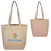 Stylish cotton tweed tote with soft durable build and large imprint... from...