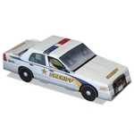 Foldable Die-cut Sheriff Car, Full Color Digital